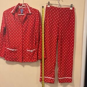 Simply Vera Vera Wang Red Polka Dot Pajama Set